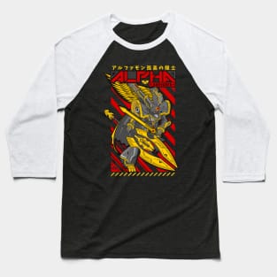 Alphamon Digimon Baseball T-Shirt